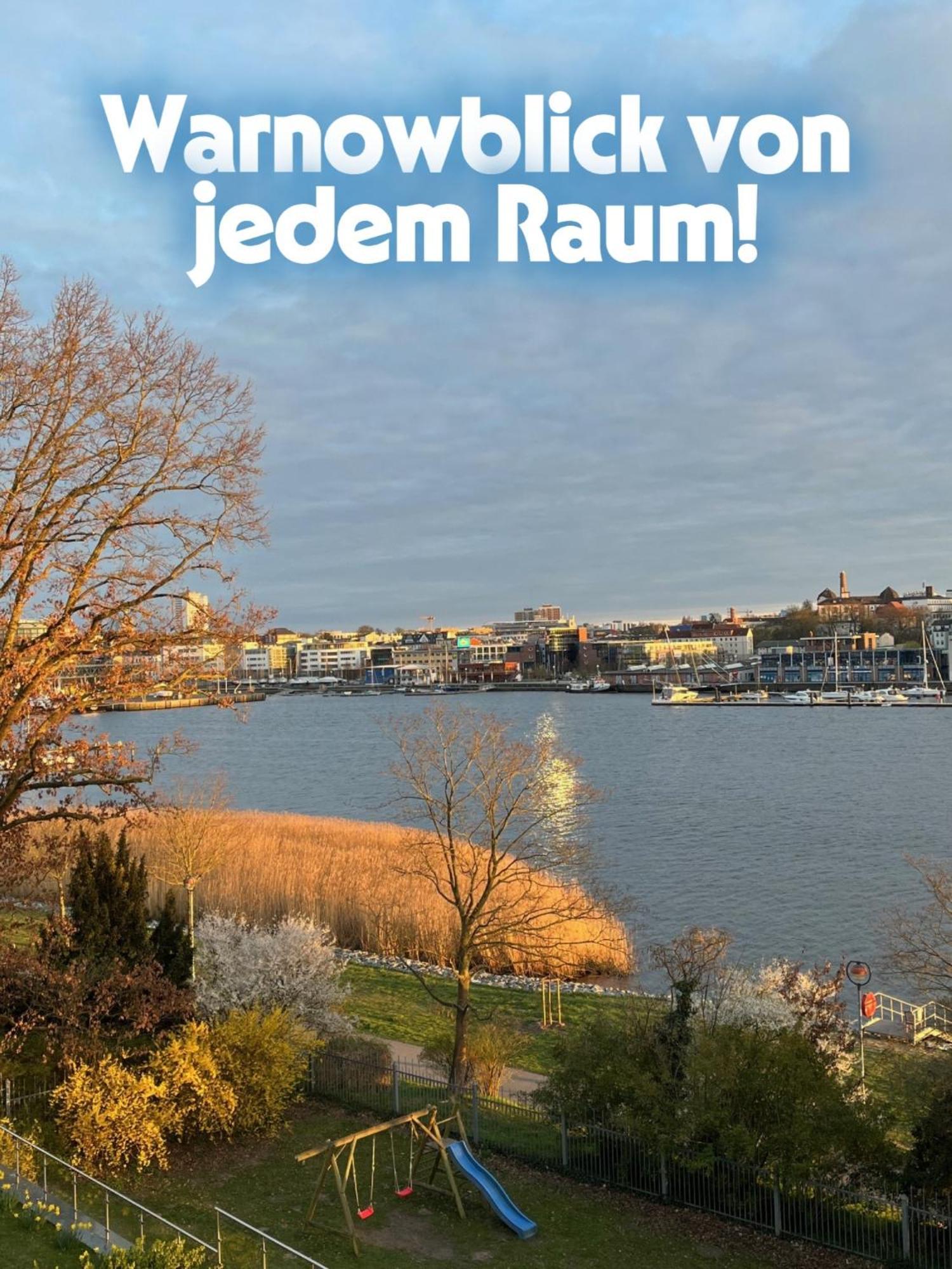 Apartment Lage Mit Warnowblick - Großer Balkon, Zwei Schlafzimmer, Aufzug, Stellplatz Rostock